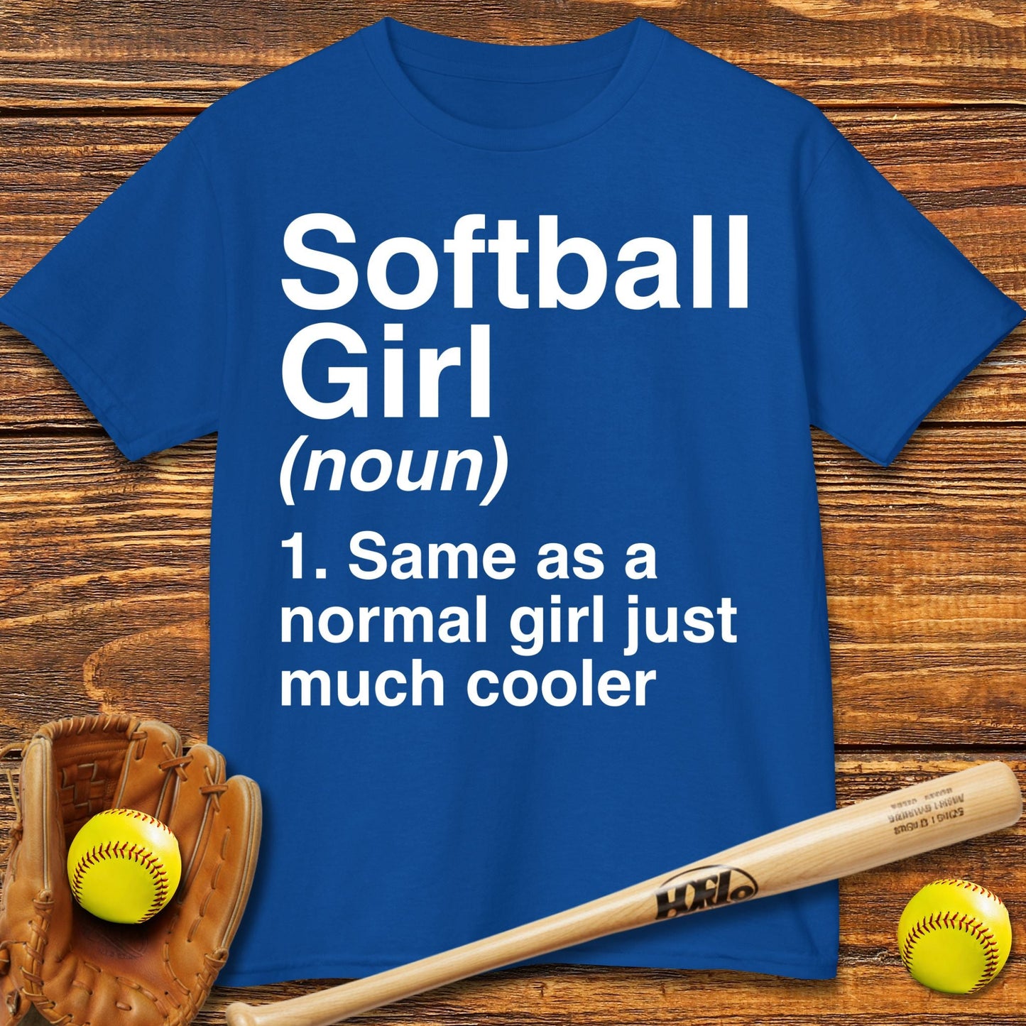 Softball Girl Definition Kids T-shirt - HomeRun PrintsKids clothes