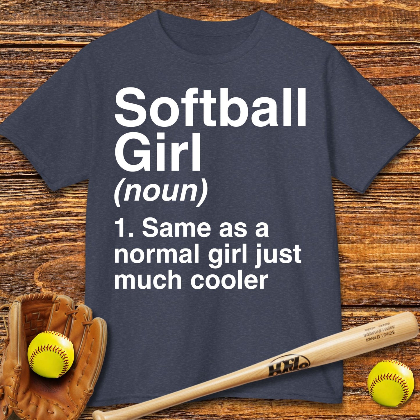 Softball Girl Definition Kids T-shirt - HomeRun PrintsKids clothes