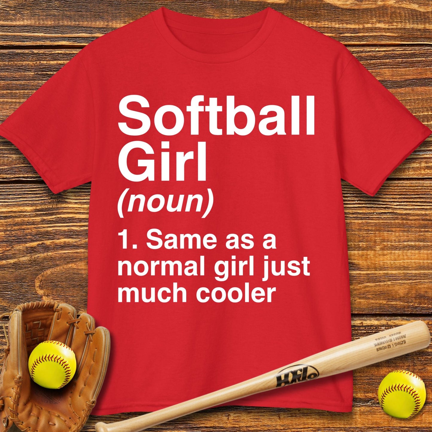 Softball Girl Definition Kids T-shirt - HomeRun PrintsKids clothes