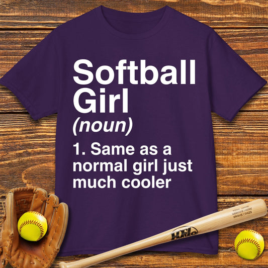 Softball Girl Definition Kids T-shirt - HomeRun PrintsKids clothes