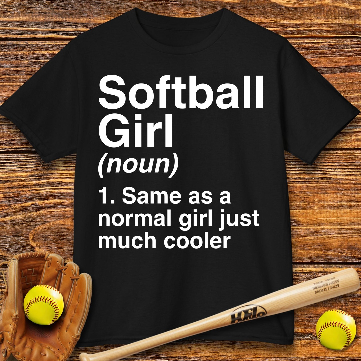 Softball Girl Definition Kids T-shirt - HomeRun PrintsKids clothes