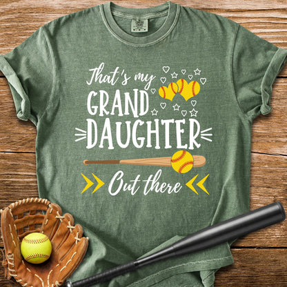 Softball Granddaughter - HomeRun PrintsComfort Colors