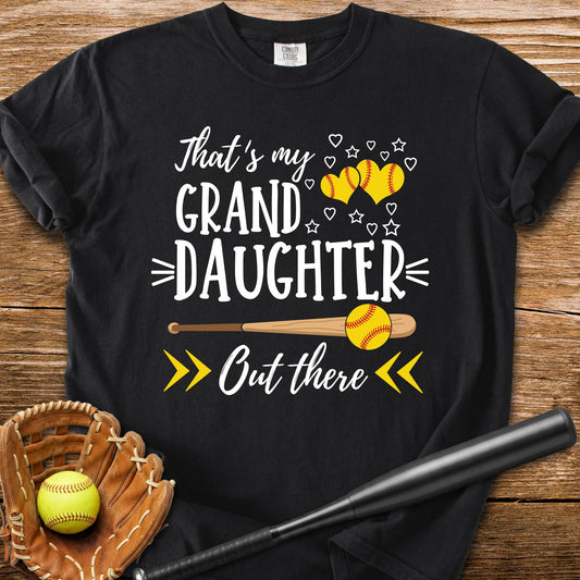 Softball Granddaughter - HomeRun PrintsComfort Colors