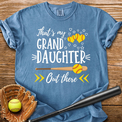 Softball Granddaughter - HomeRun PrintsComfort Colors