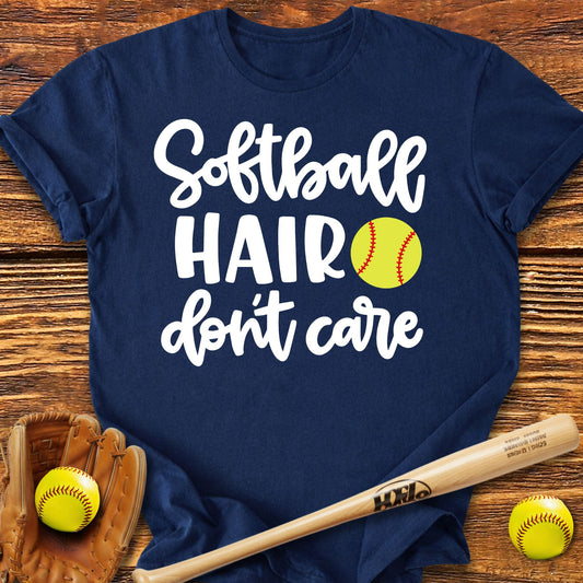 Softball Hair T-Shirt - HomeRun PrintsT-Shirt