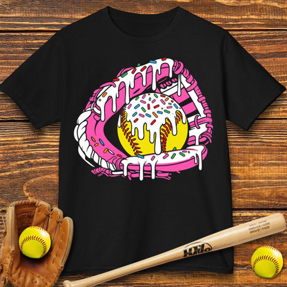 Softball Ice Cream Drip Kids T-shirt - HomeRun PrintsKids clothes