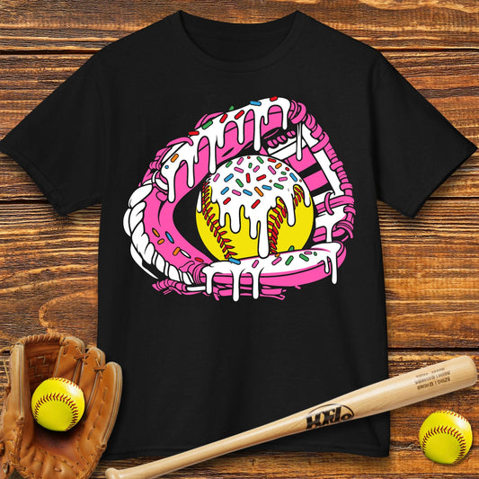 Softball Ice Cream Drip Kids T-shirt - HomeRun PrintsKids clothes