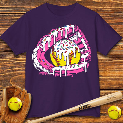 Softball Ice Cream Drip Kids T-shirt - HomeRun PrintsKids clothes