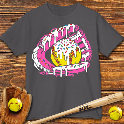 Softball Ice Cream Drip Kids T-shirt - HomeRun PrintsKids clothes