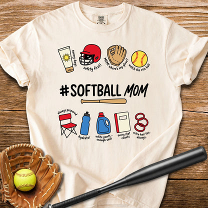 Softball Mom - HomeRun PrintsComfort Colors