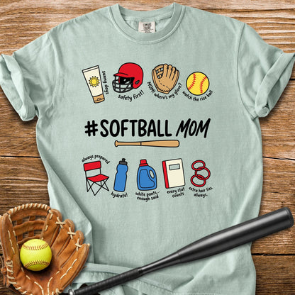 Softball Mom - HomeRun PrintsComfort Colors