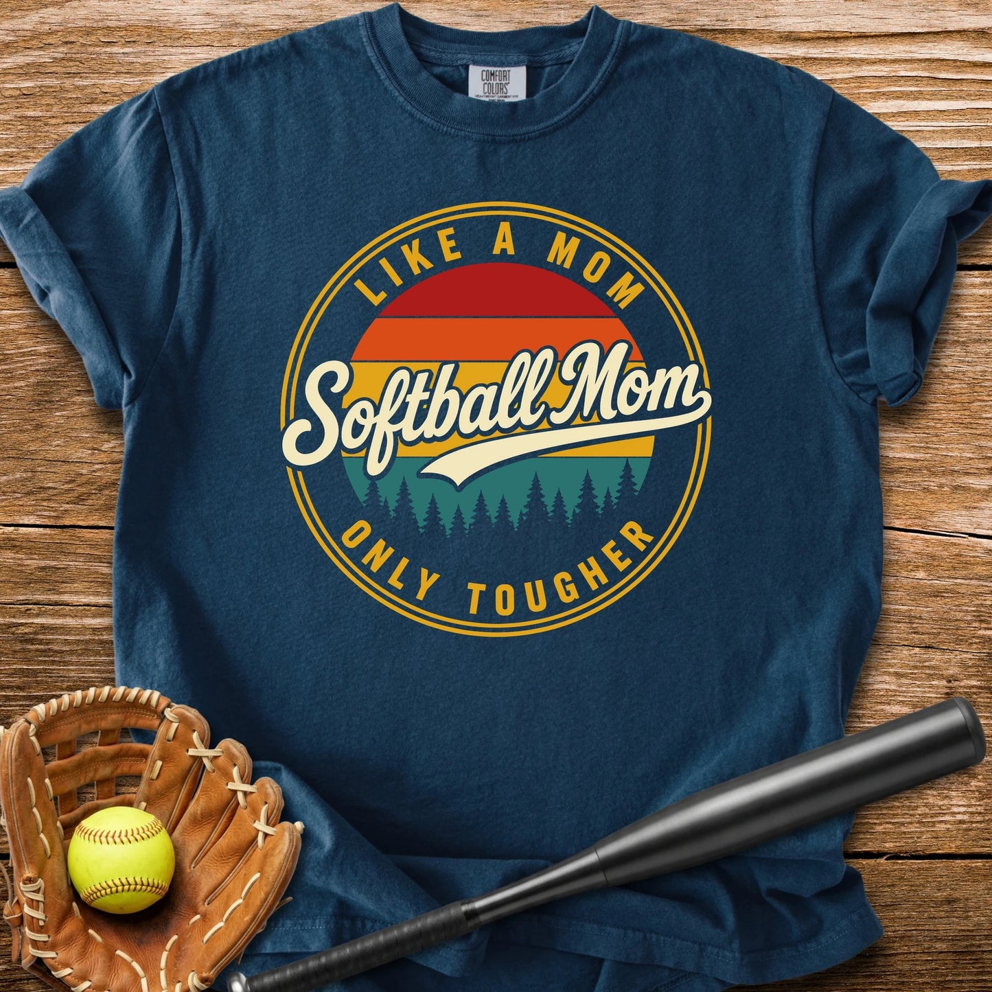 Softball Mom Badge - HomeRun PrintsComfort Colors
