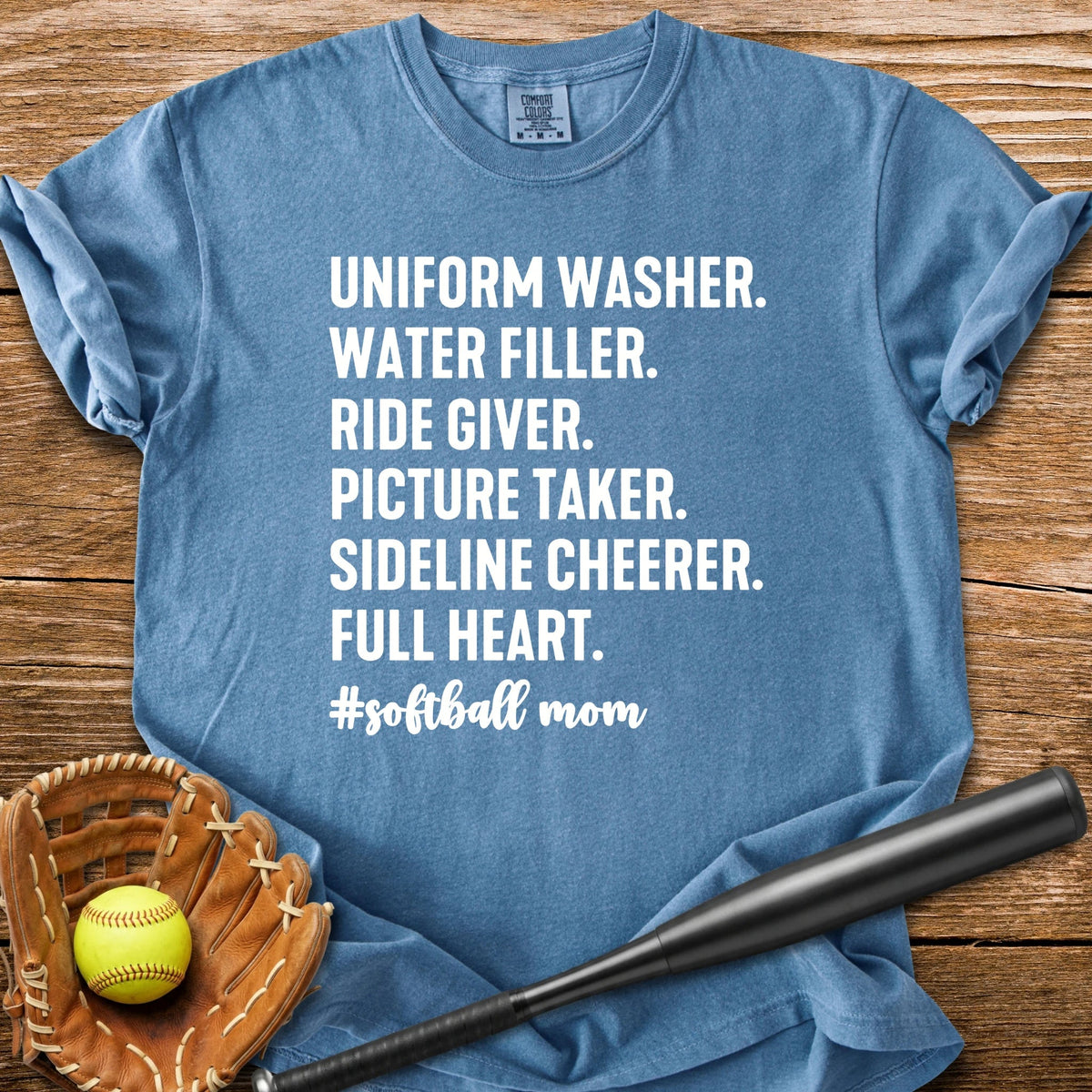 Softball Mom Does It - HomeRun PrintsComfort Colors