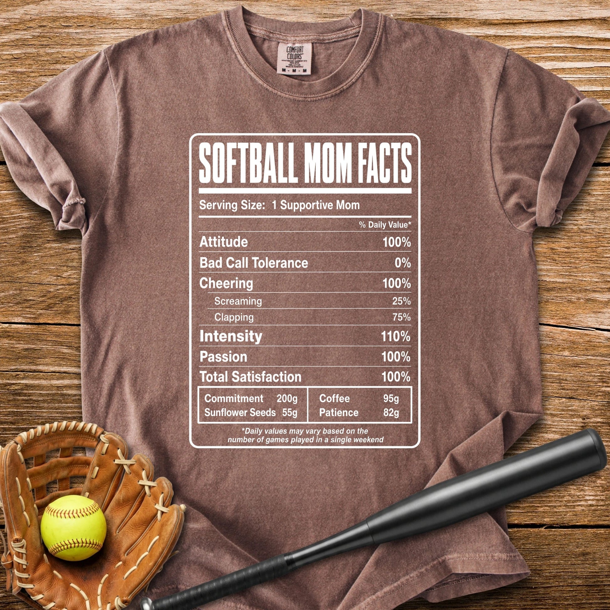 Softball Mom Facts - HomeRun PrintsComfort Colors