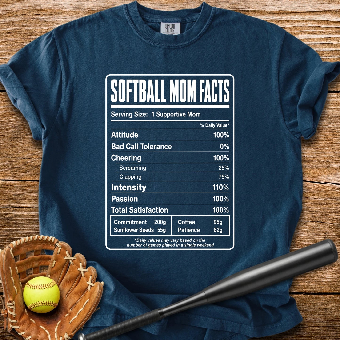Softball Mom Facts - HomeRun PrintsComfort Colors