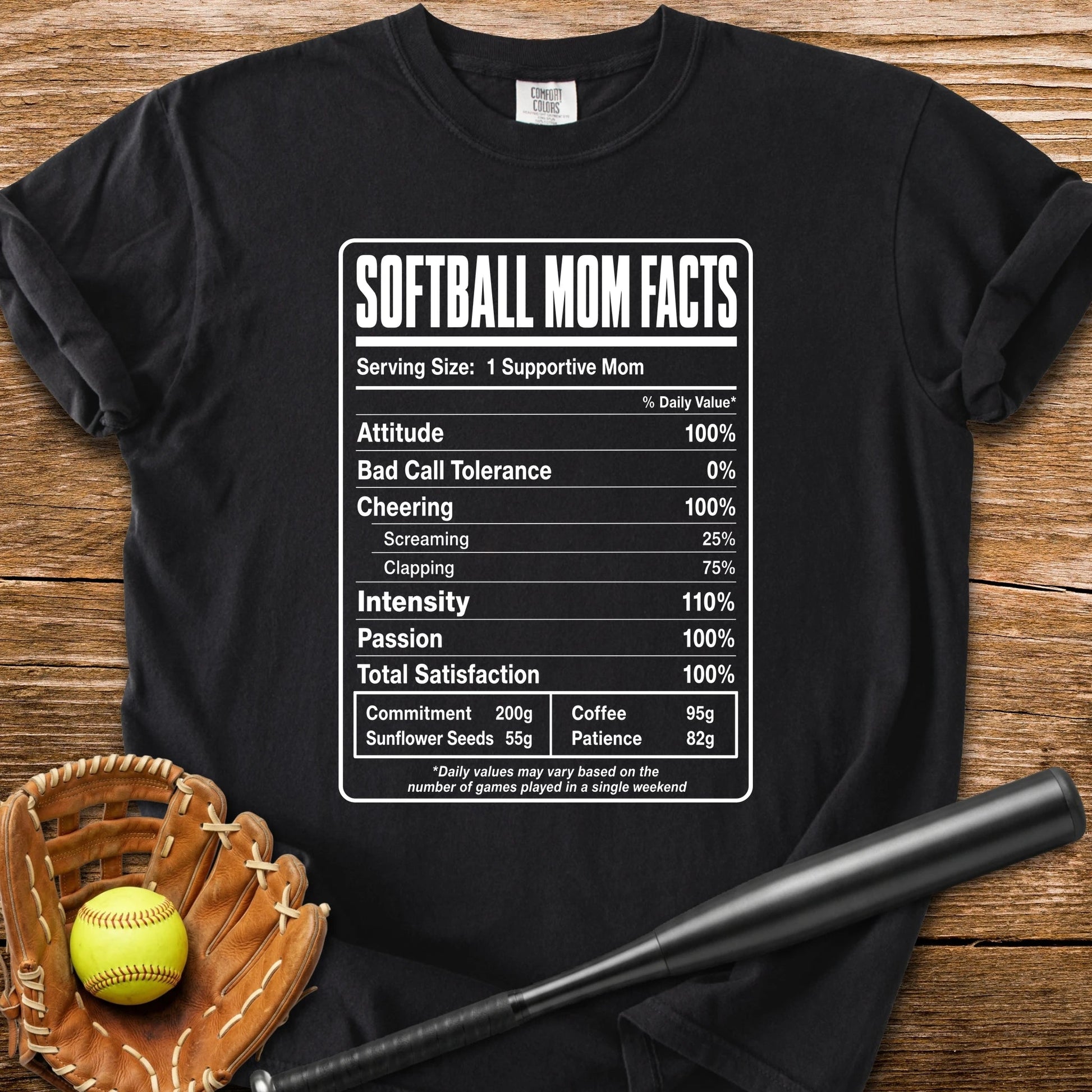 Softball Mom Facts - HomeRun PrintsComfort Colors