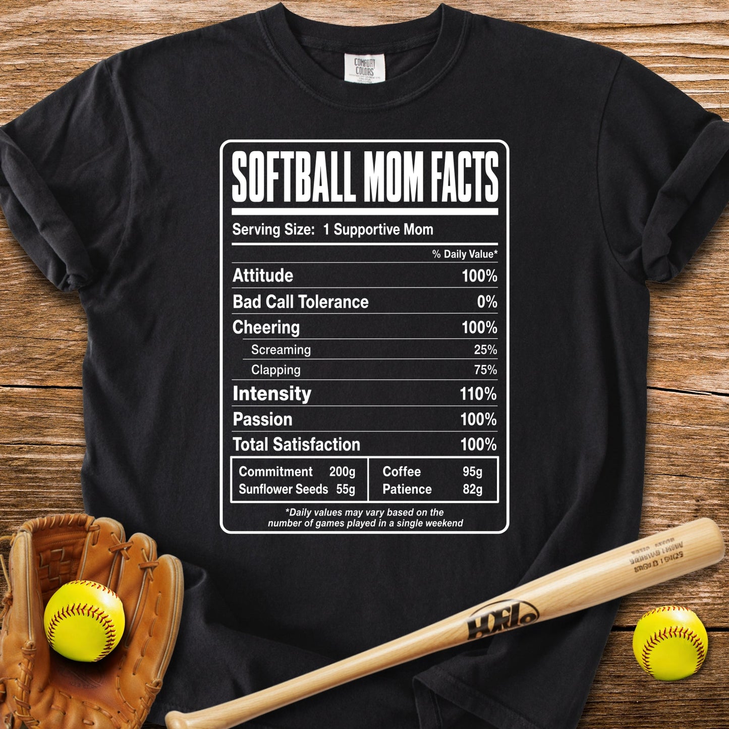 Softball Mom Facts - HomeRun PrintsComfort Colors