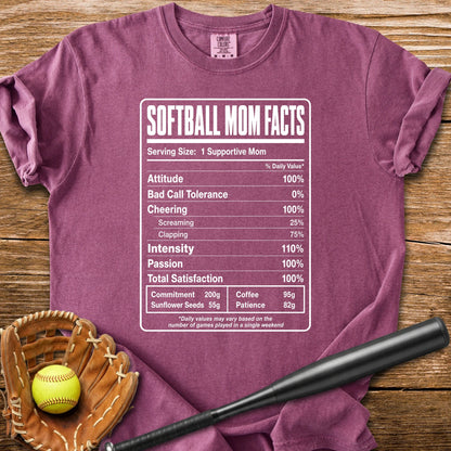 Softball Mom Facts - HomeRun PrintsComfort Colors