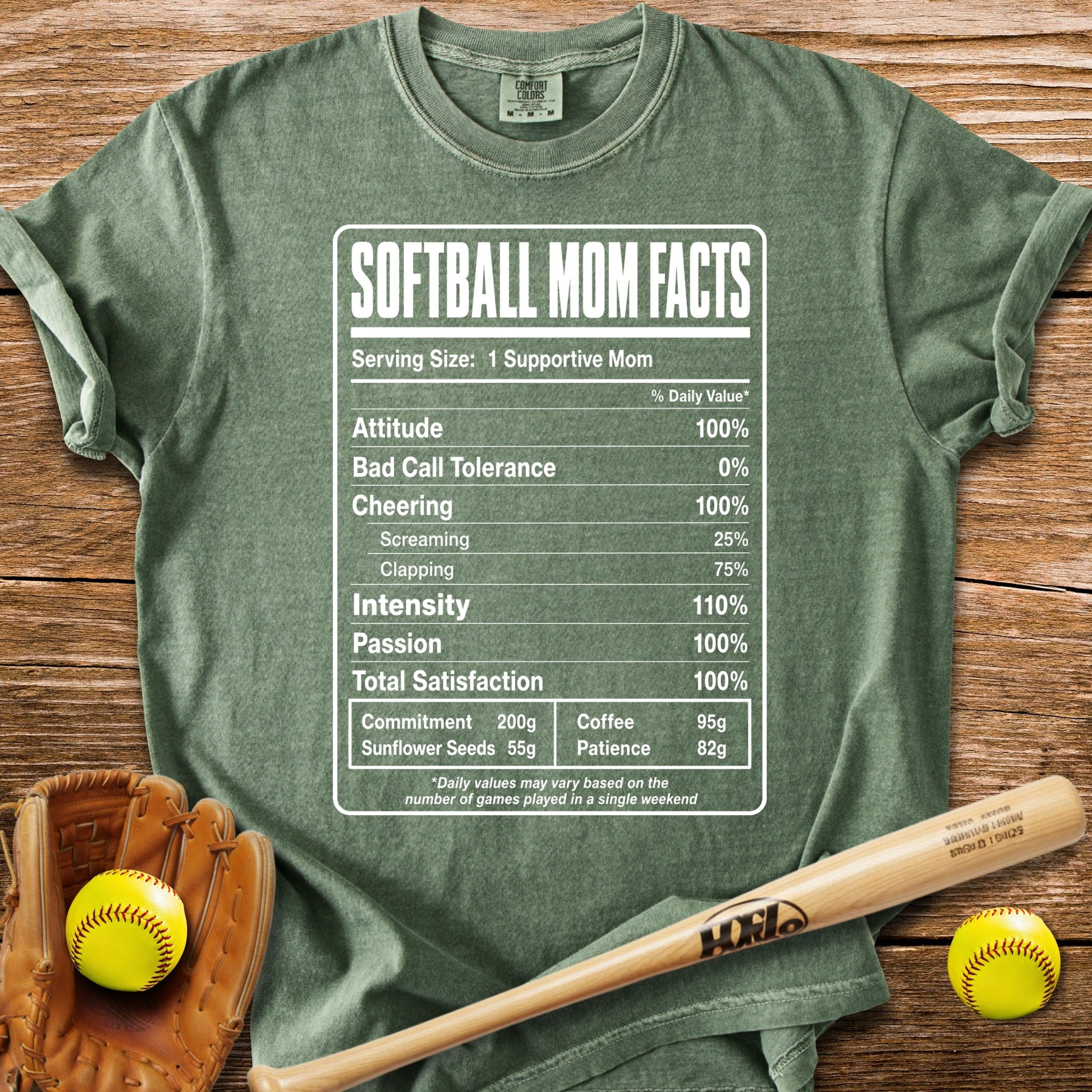 Softball Mom Facts - HomeRun PrintsComfort Colors