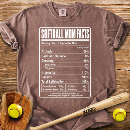 Softball Mom Facts - HomeRun PrintsComfort Colors