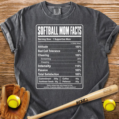 Softball Mom Facts - HomeRun PrintsComfort Colors