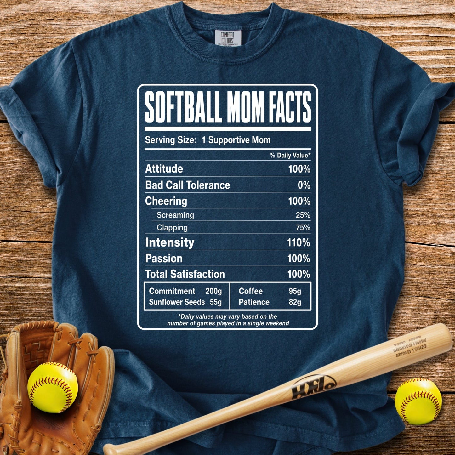 Softball Mom Facts - HomeRun PrintsComfort Colors