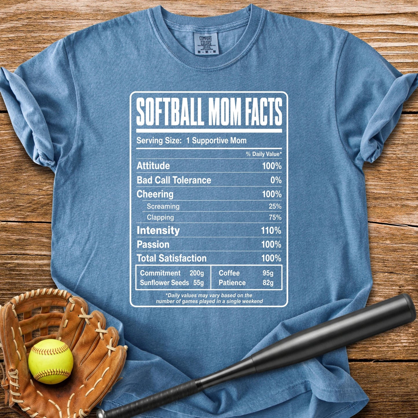 Softball Mom Facts - HomeRun PrintsComfort Colors
