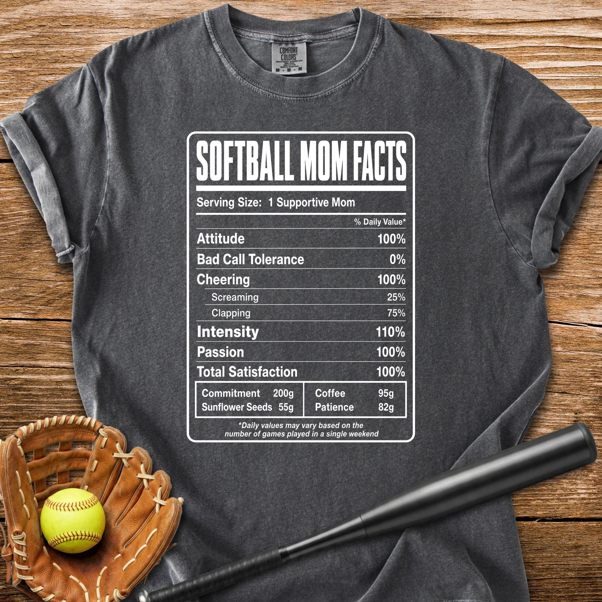 Softball Mom Facts - HomeRun PrintsComfort Colors