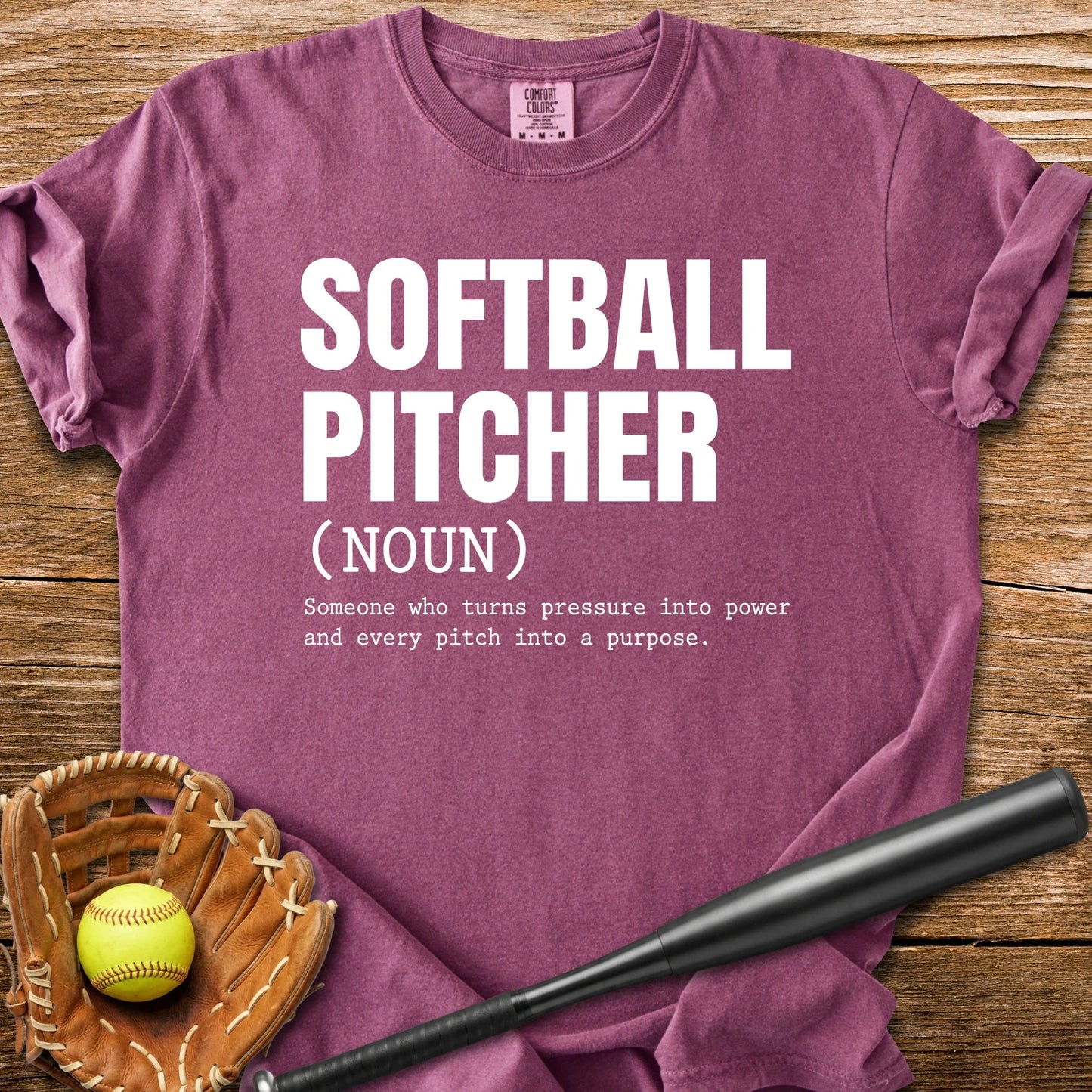 Softball Pitcher - HomeRun PrintsComfort Colors
