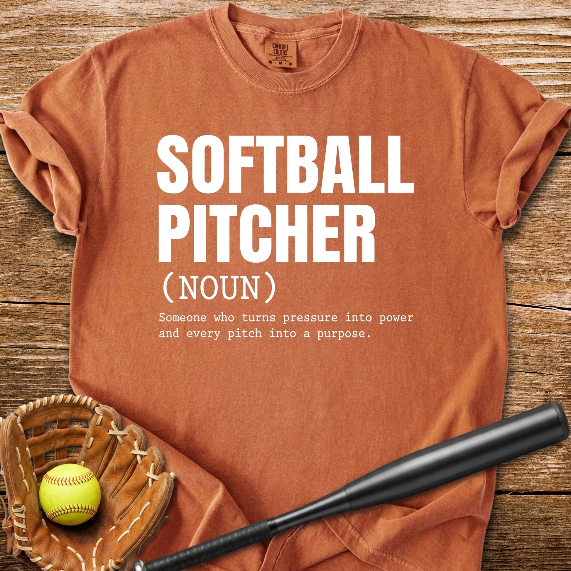 Softball Pitcher - HomeRun PrintsComfort Colors