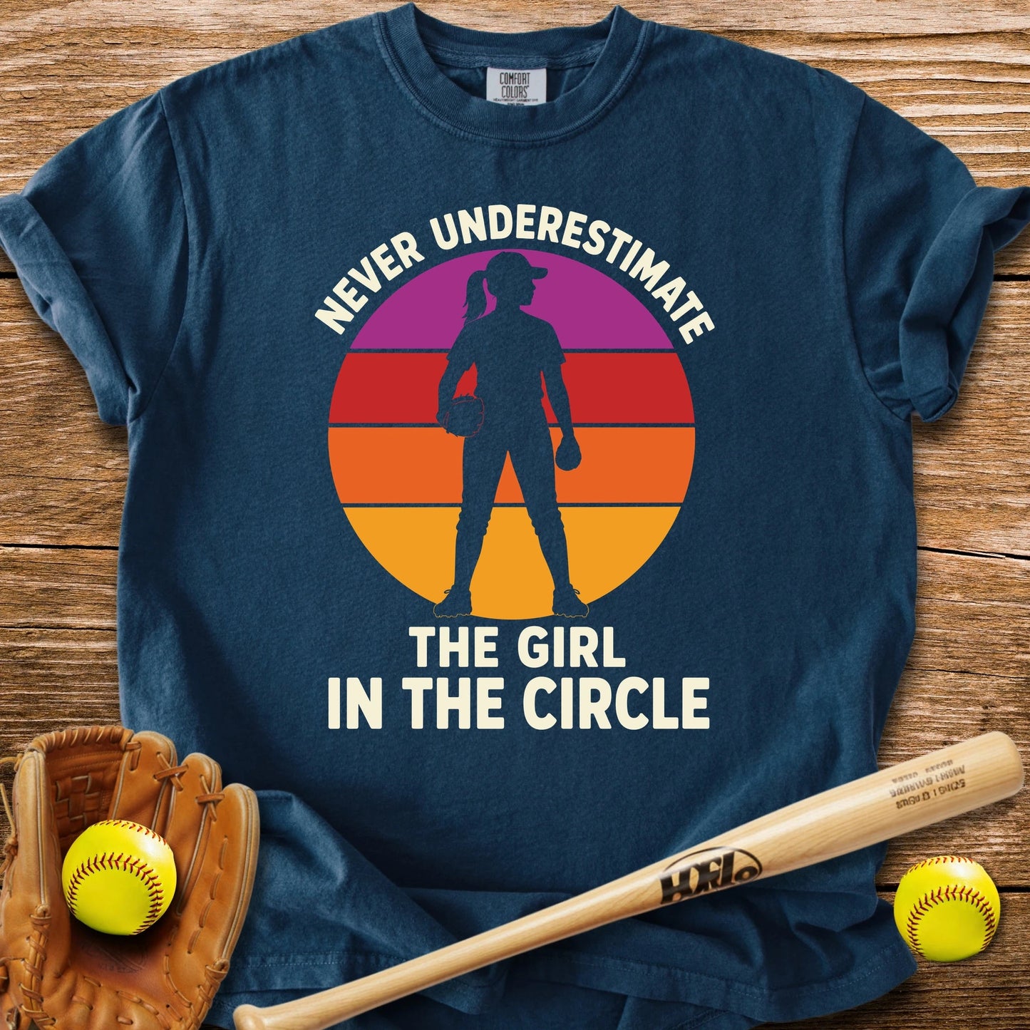 Softball Pitcher In The Circle - HomeRun PrintsComfort Colors