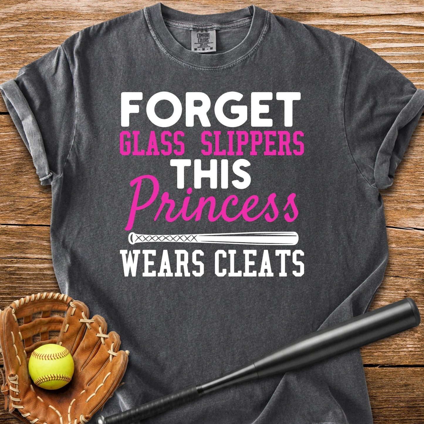 Softball Princess Cleats - HomeRun PrintsComfort Colors