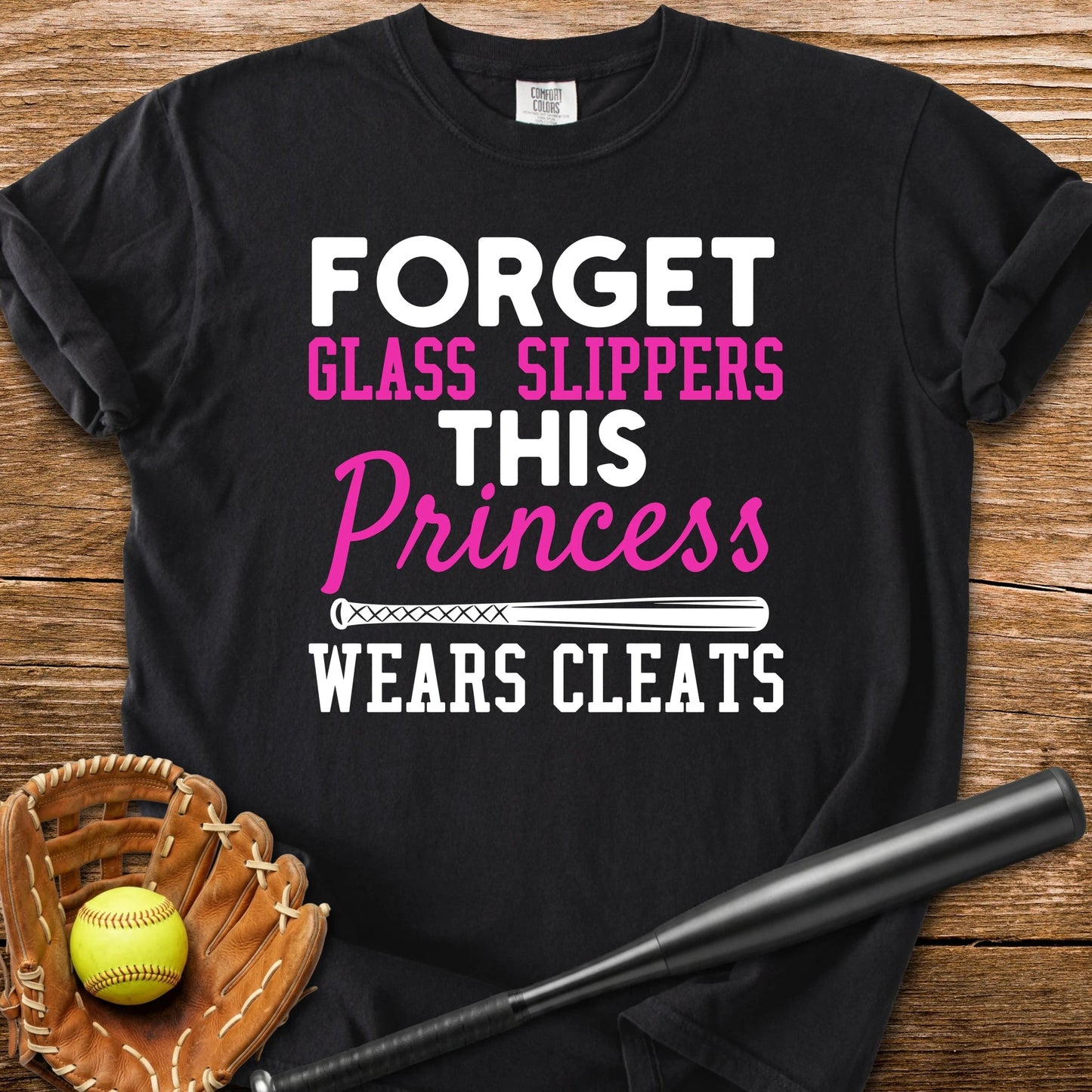 Softball Princess Cleats - HomeRun PrintsComfort Colors