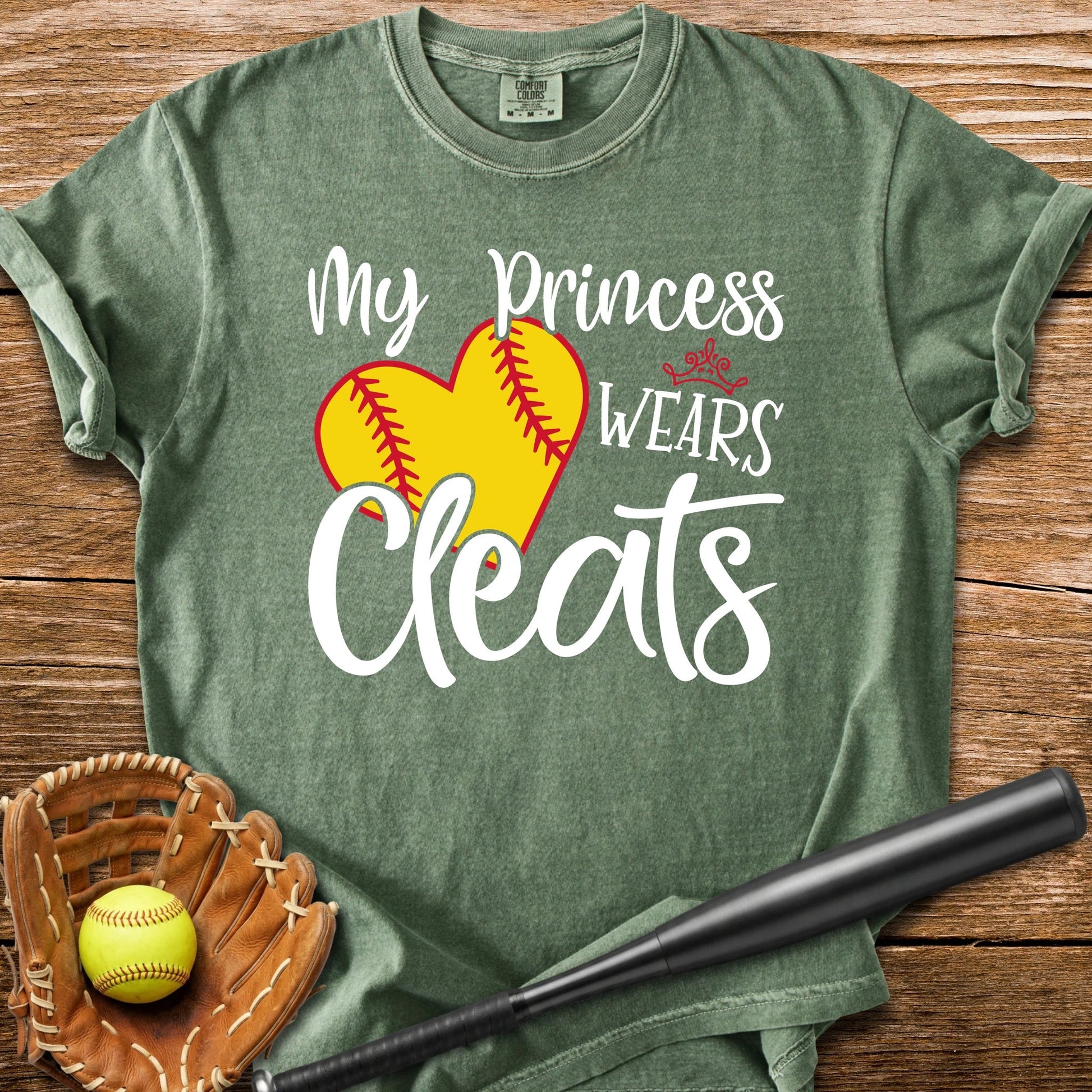 Softball Princess Mom - HomeRun PrintsComfort Colors