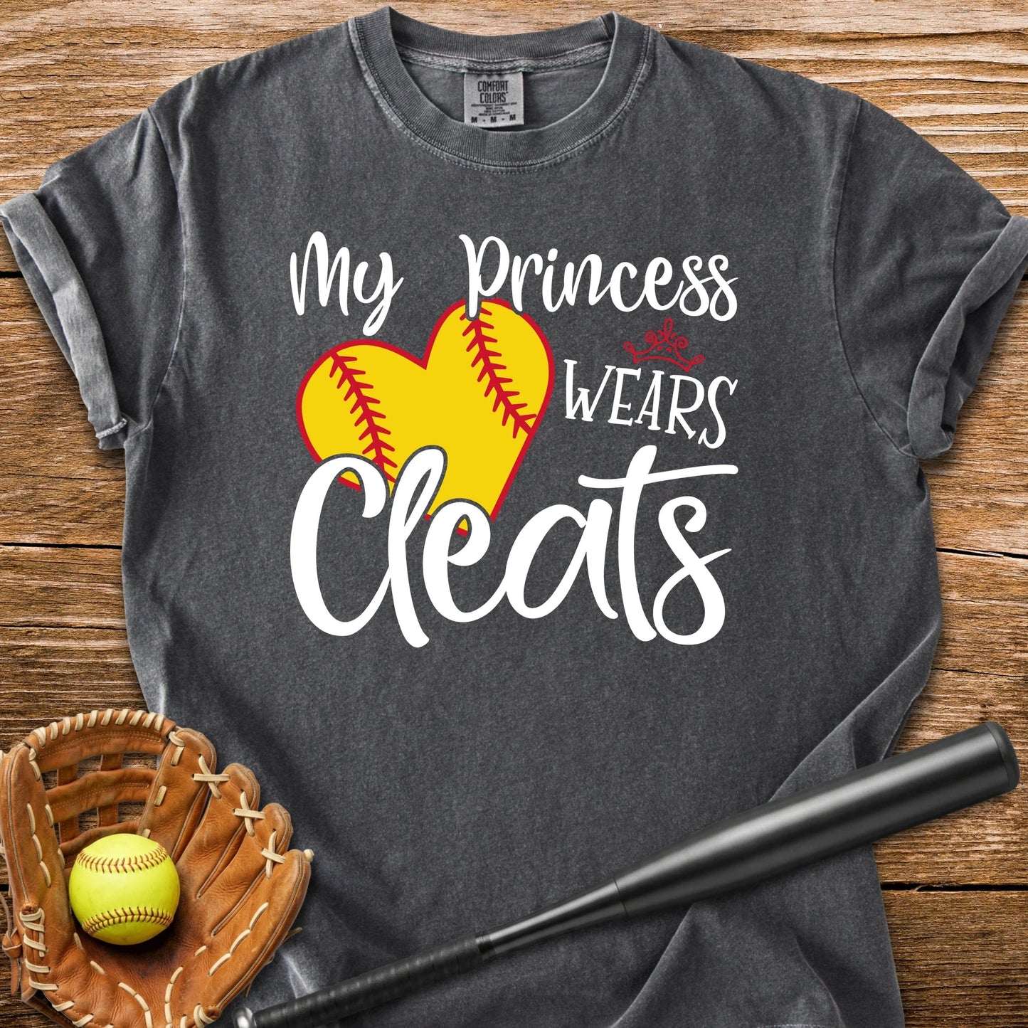 Softball Princess Mom - HomeRun PrintsComfort Colors