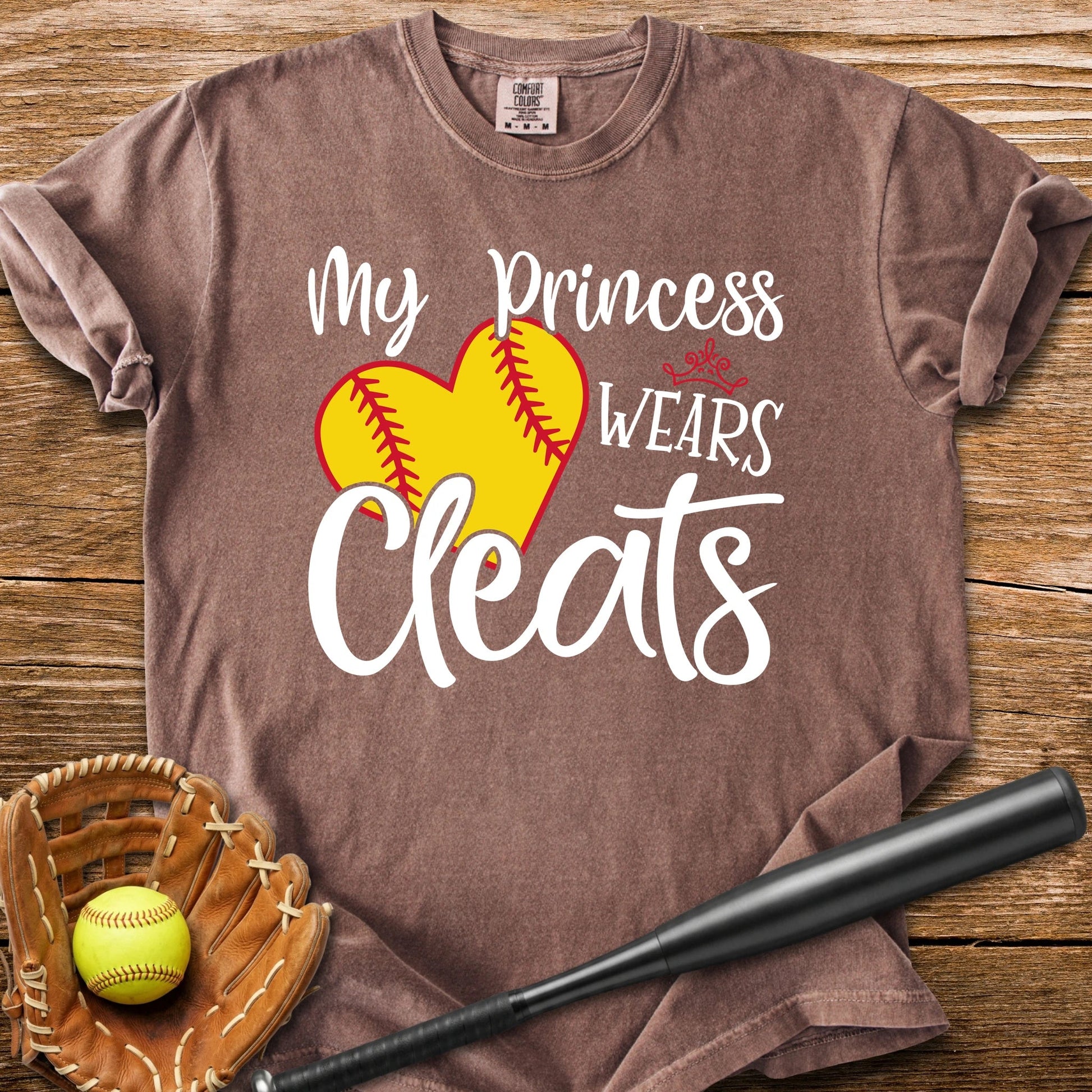 Softball Princess Mom - HomeRun PrintsComfort Colors