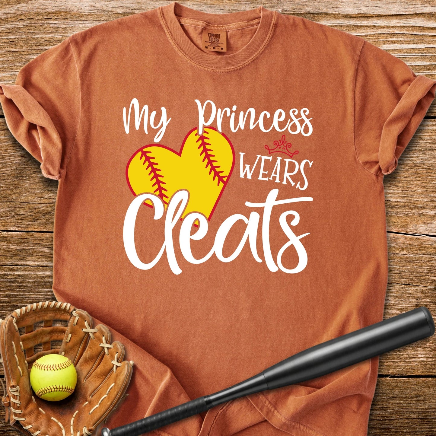 Softball Princess Mom - HomeRun PrintsComfort Colors
