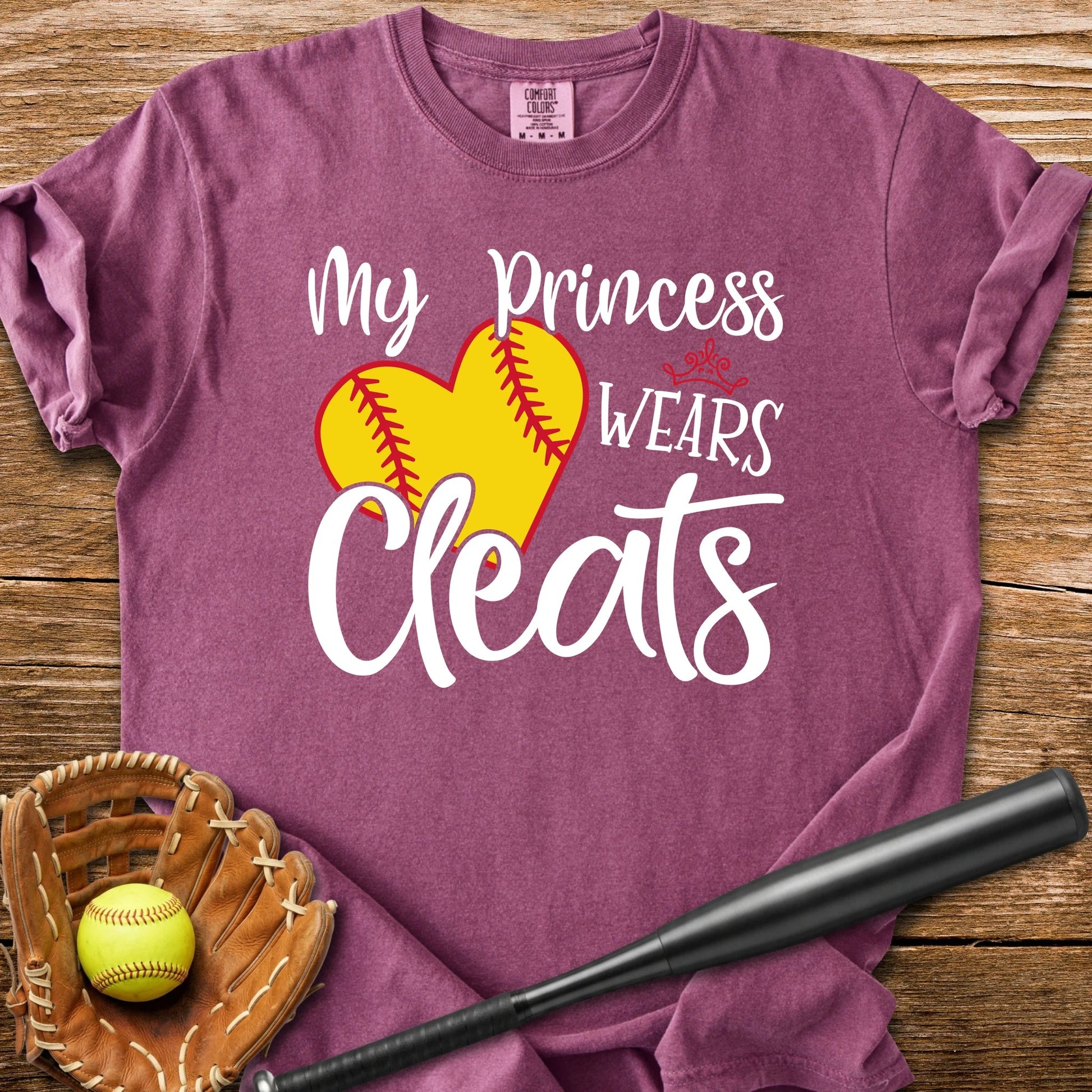 Softball Princess Mom - HomeRun PrintsComfort Colors