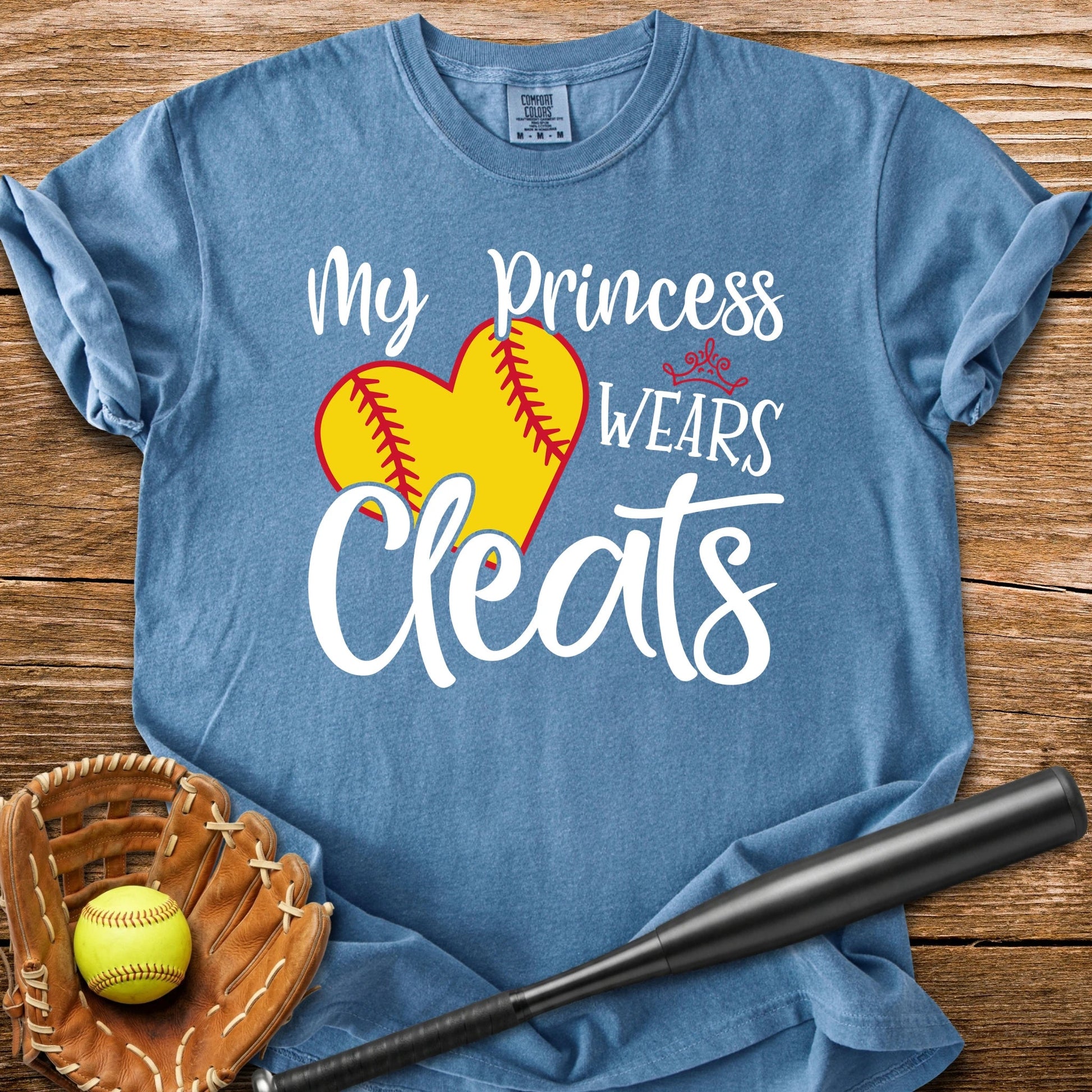 Softball Princess Mom - HomeRun PrintsComfort Colors