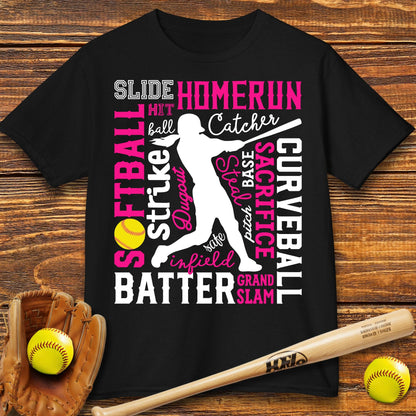Softball Strike Kids T-shirt - HomeRun PrintsKids clothes