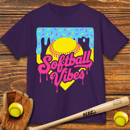 Softball Vibes Kids T-shirt - HomeRun PrintsKids clothes