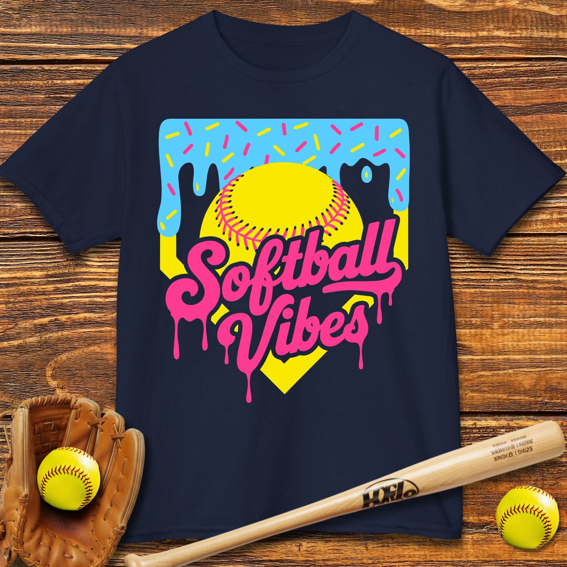 Softball Vibes Kids T-shirt - HomeRun PrintsKids clothes