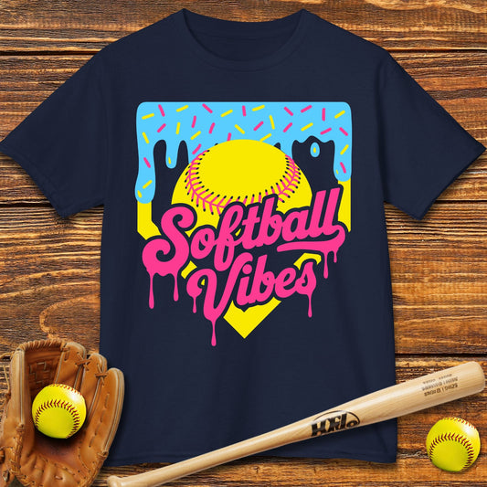 Softball Vibes Kids T-shirt - HomeRun PrintsKids clothes