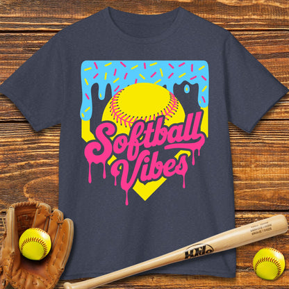 Softball Vibes Kids T-shirt - HomeRun PrintsKids clothes