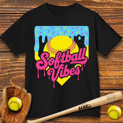 Softball Vibes Kids T-shirt - HomeRun PrintsKids clothes