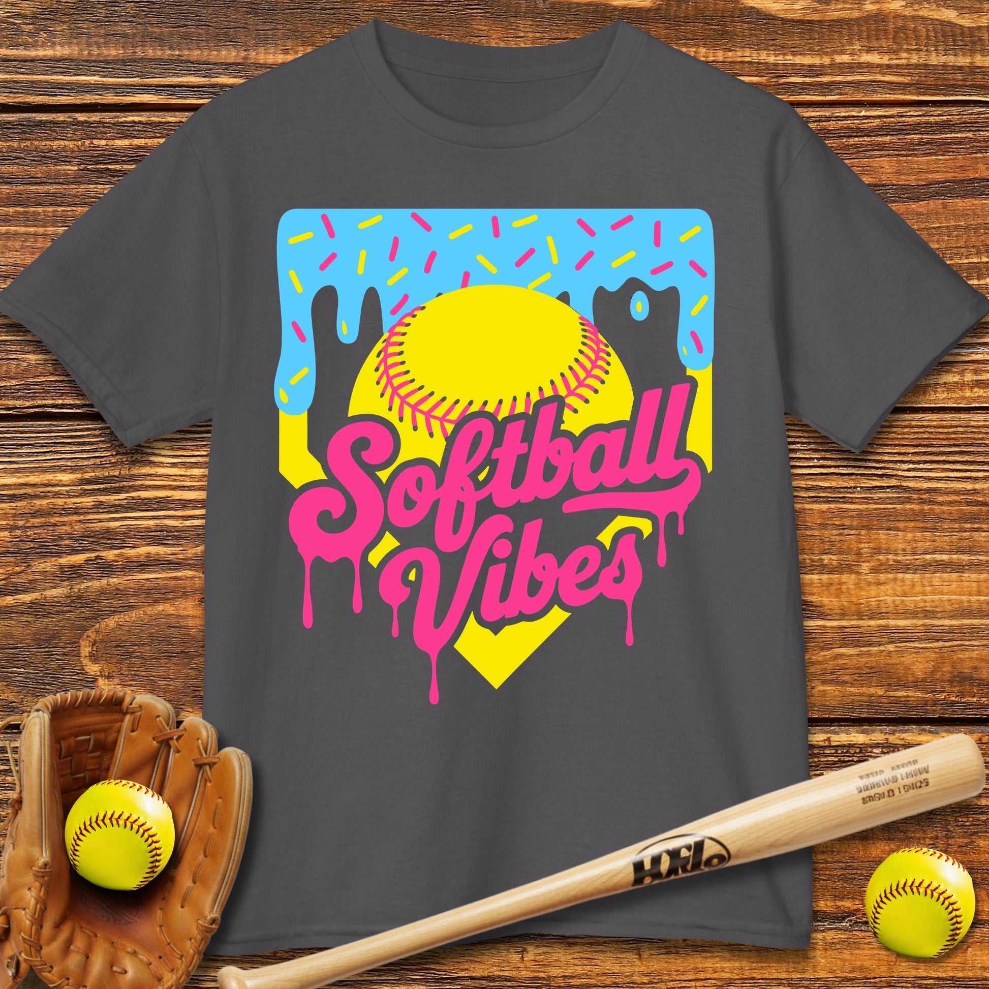 Softball Vibes Kids T-shirt - HomeRun PrintsKids clothes