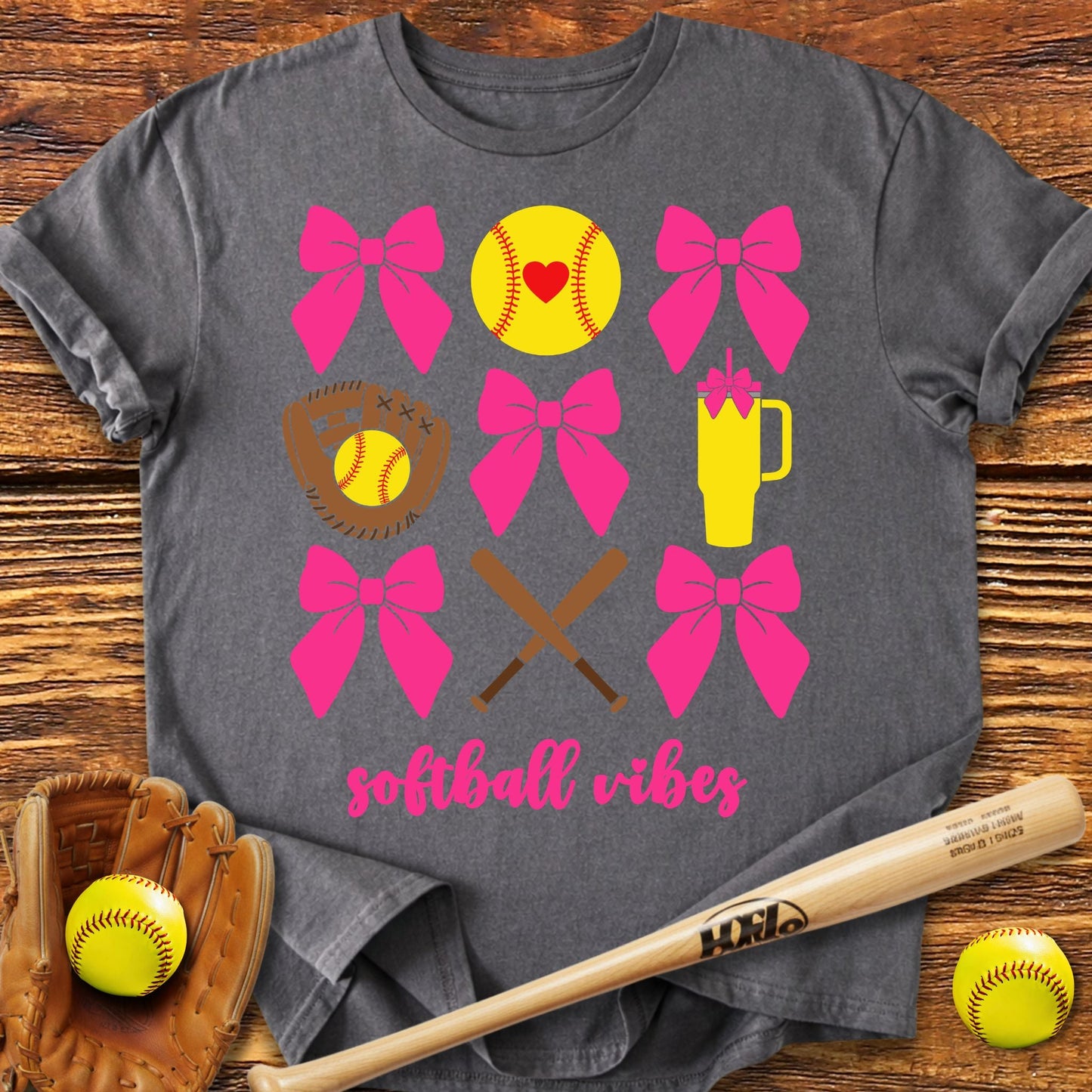 Softball VibesT-Shirt - HomeRun PrintsT-Shirt