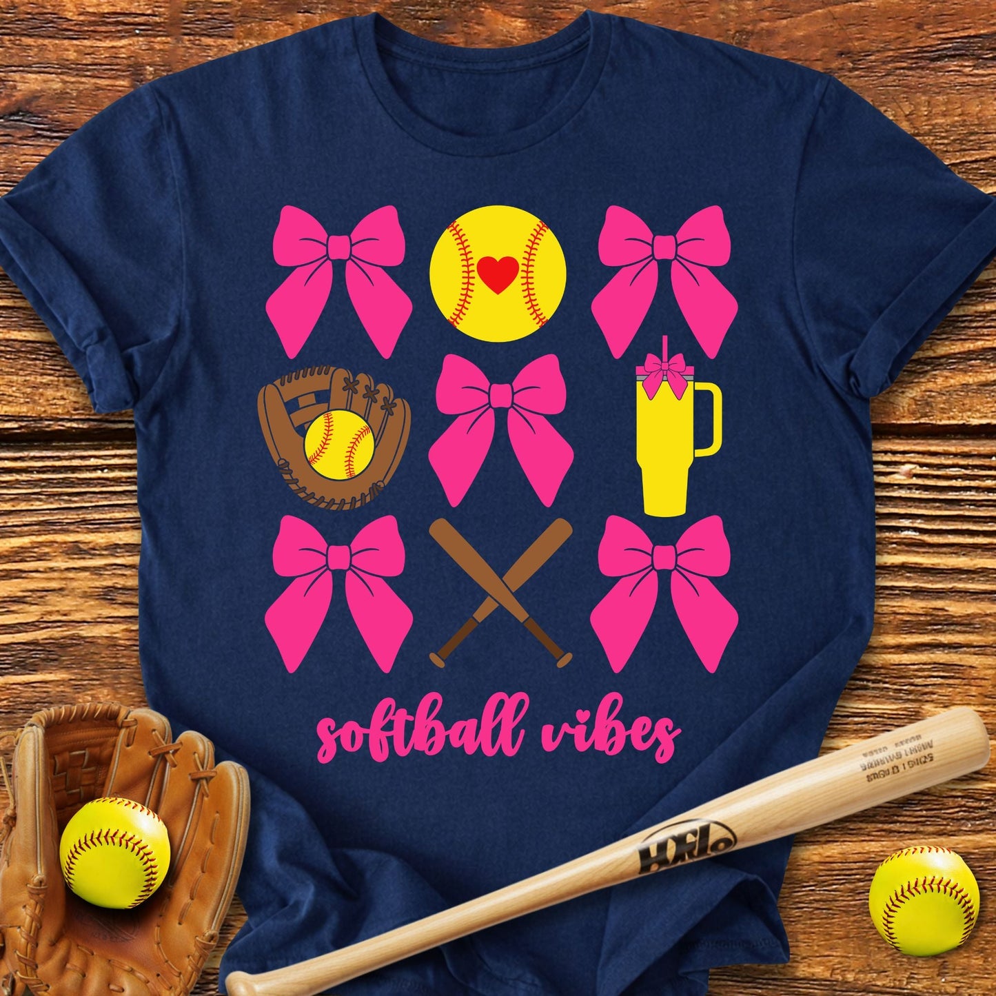 Softball VibesT-Shirt - HomeRun PrintsT-Shirt