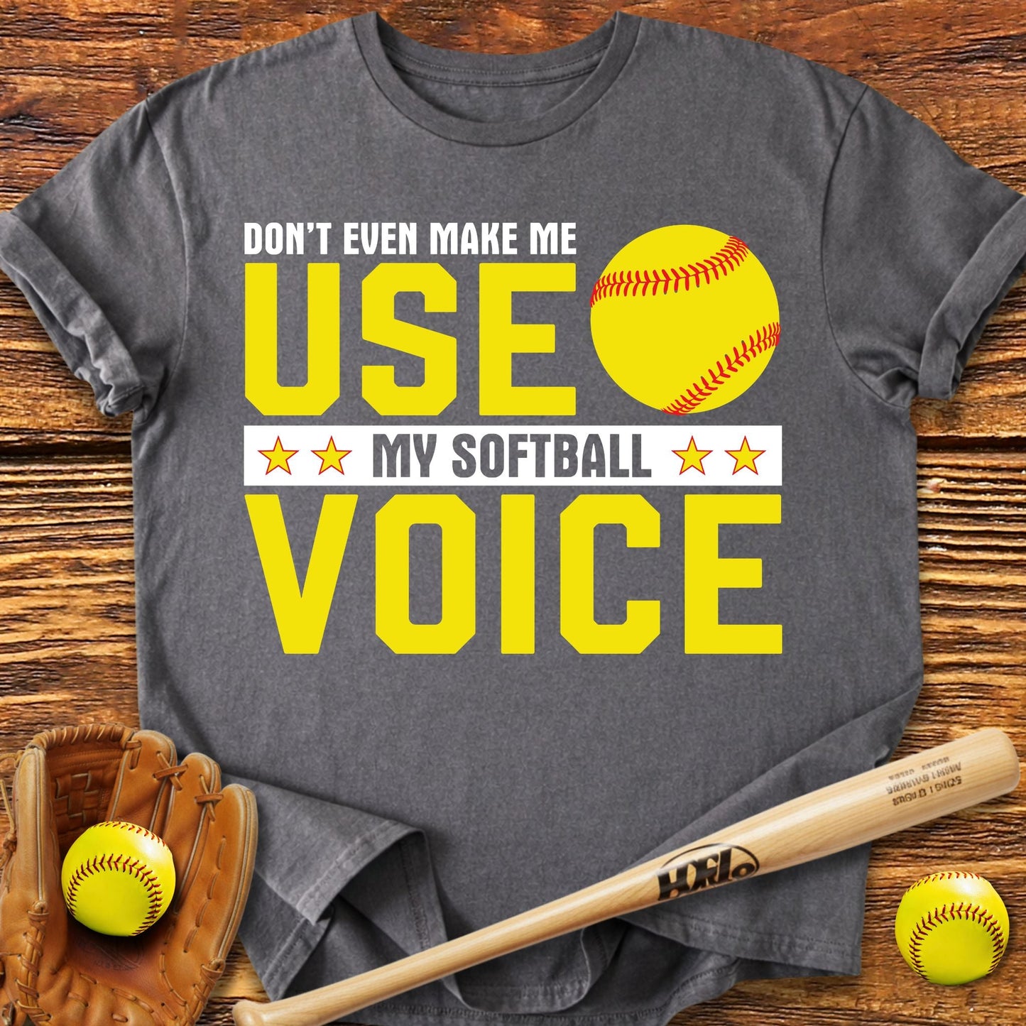 Softball Voice Mom T-Shirt - HomeRun PrintsT-Shirt