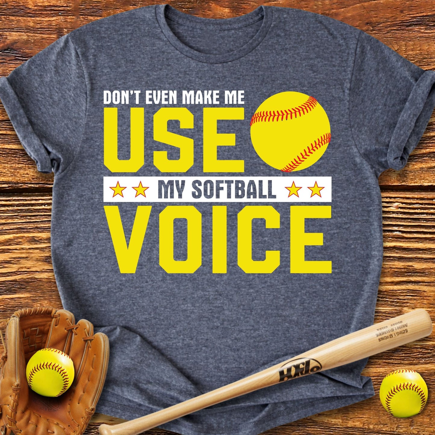 Softball Voice Mom T-Shirt - HomeRun PrintsT-Shirt